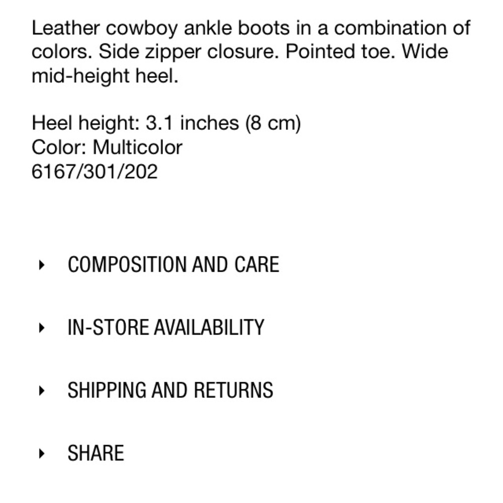 Zara snake skin print leather heeled ankle boots - Picture 6 of 7